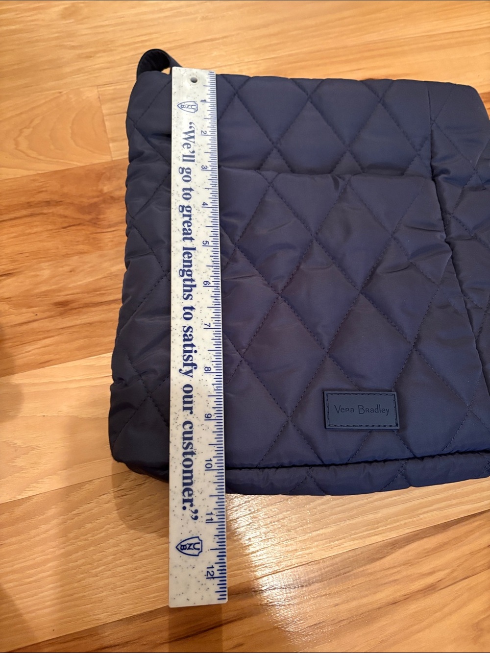 Vera Bradley Blue Quilted Crossbody Bag NWOT - Picture 7 of 8